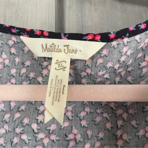 Matilda Jane Snow Globe‎ White Eyelet Floral Blouse Size XL - Picture 6 of 11